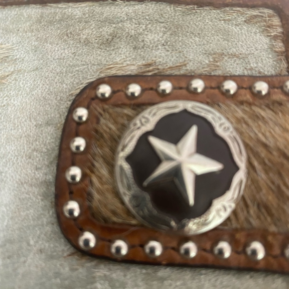 Cowhide Leather Lone Star Texas Phone Holder Belt Clip - Picture 2 of 4